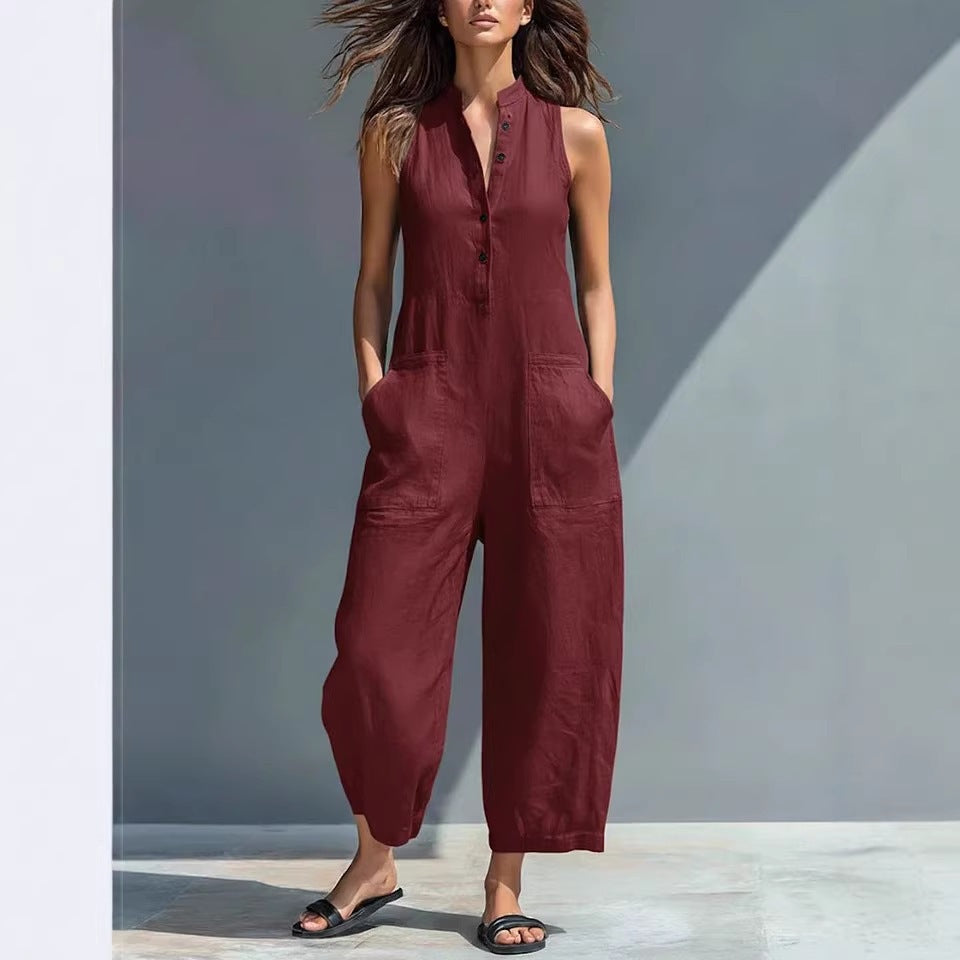 Antaradus - Leona Sleeveless Dungarees