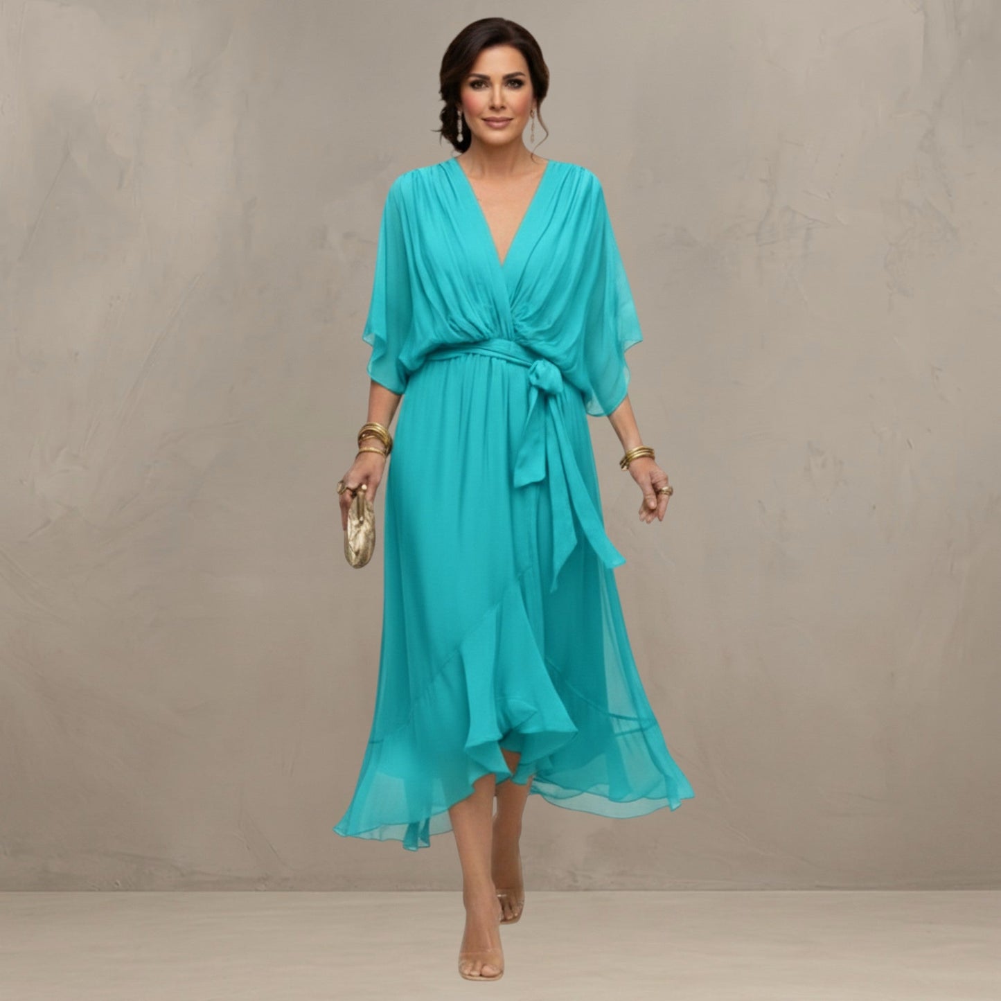 Marta – Flowing Chiffon Maxi Dress
