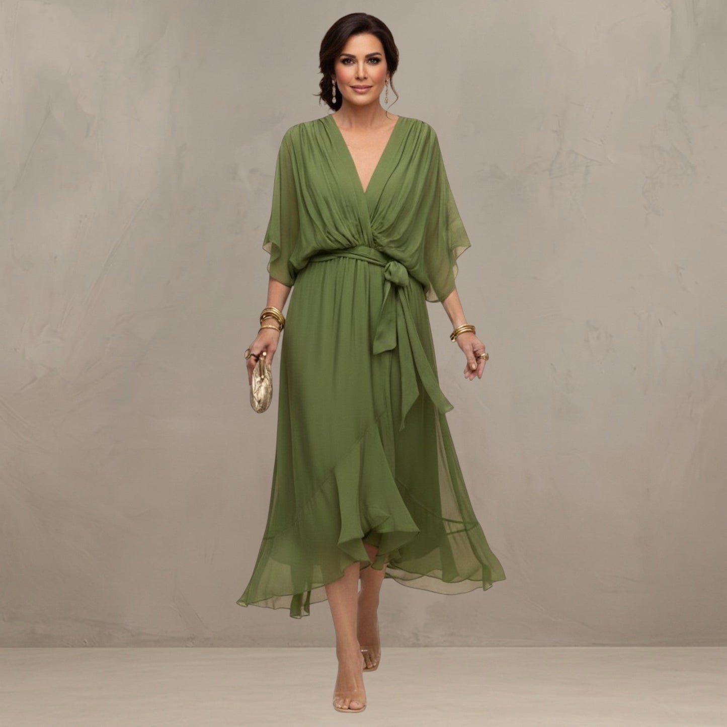 Marta – Flowing Chiffon Maxi Dress