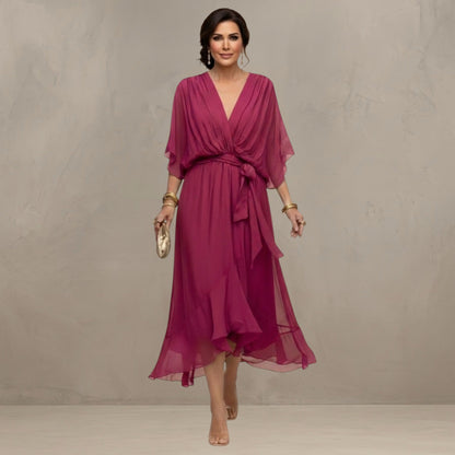 Marta – Flowing Chiffon Maxi Dress