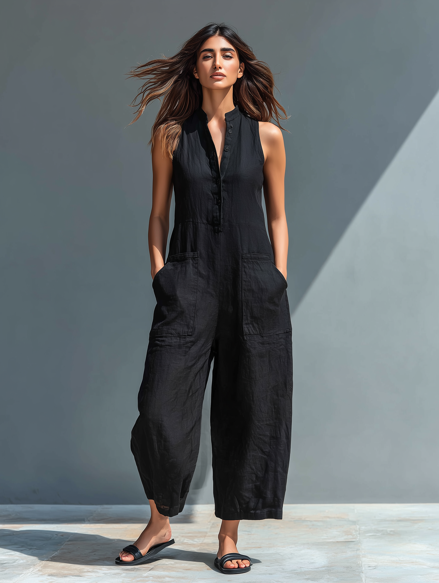 Antaradus - Leona Sleeveless Dungarees