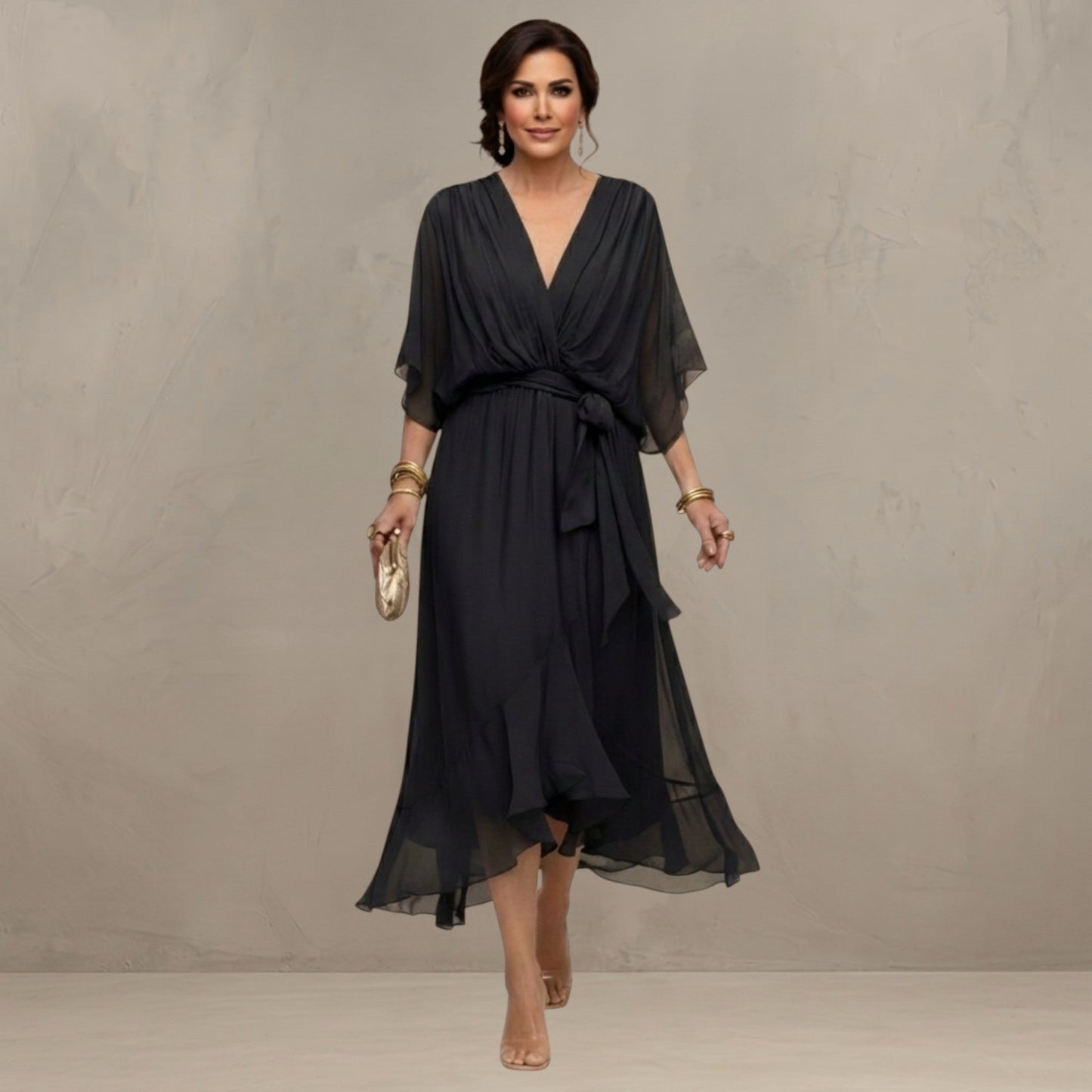 Marta – Flowing Chiffon Maxi Dress