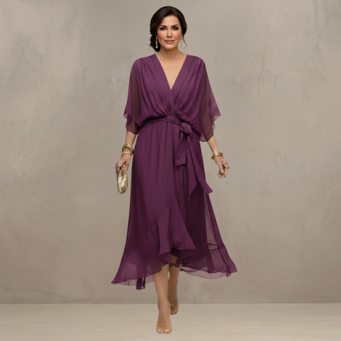 Marta – Flowing Chiffon Maxi Dress