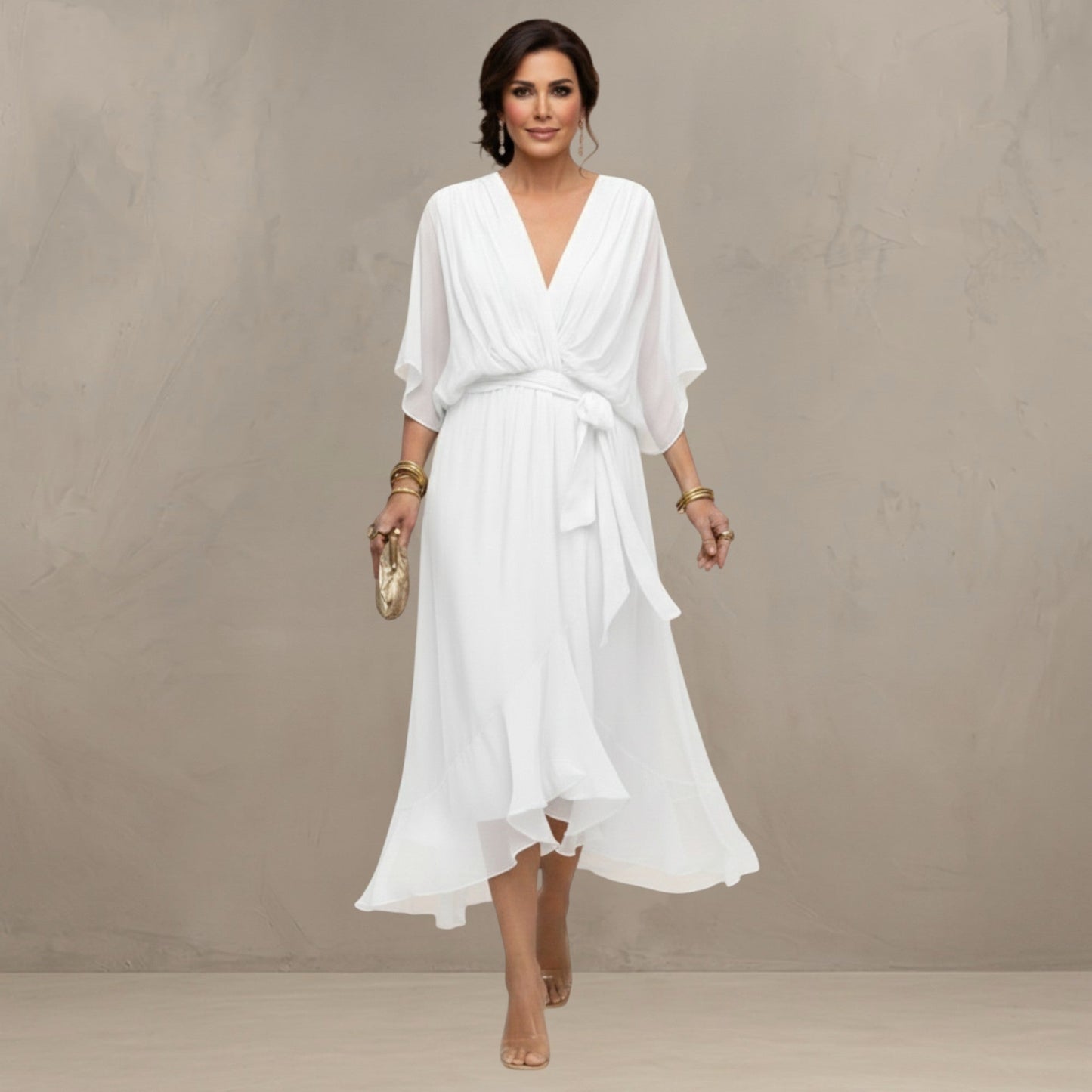 Marta – Flowing Chiffon Maxi Dress