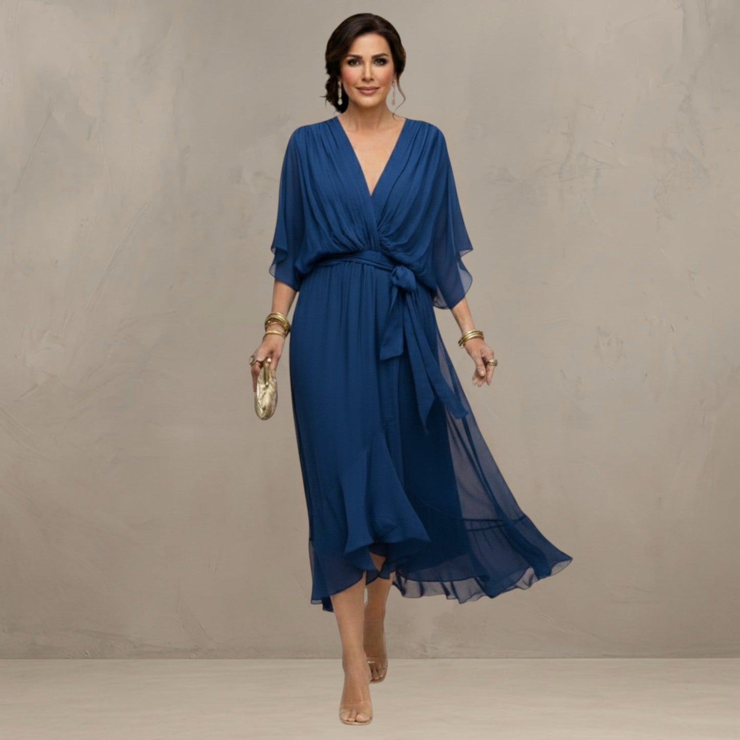 Marta – Flowing Chiffon Maxi Dress