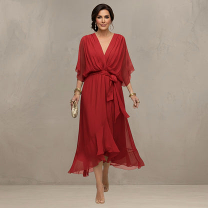 Marta – Flowing Chiffon Maxi Dress