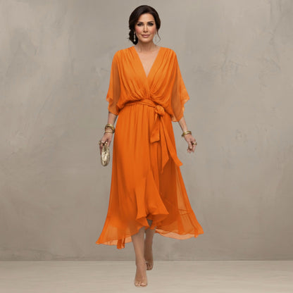 Marta – Flowing Chiffon Maxi Dress
