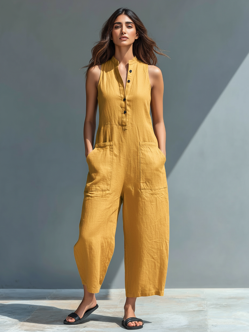 Antaradus - Leona Sleeveless Dungarees
