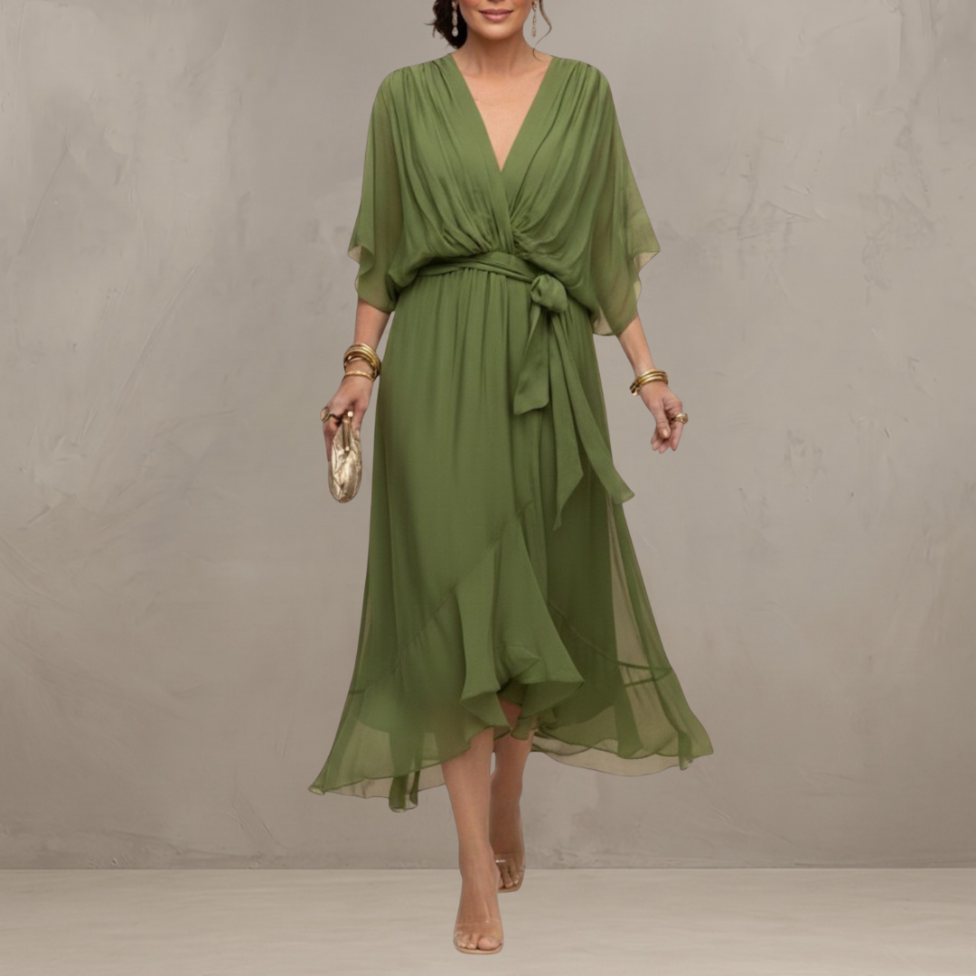 Marta – Flowing Chiffon Maxi Dress
