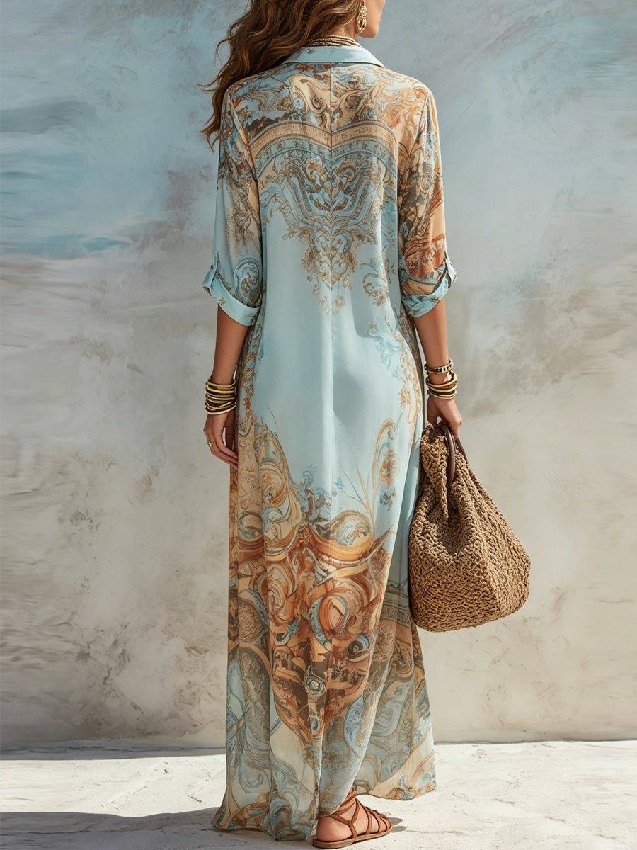 Lorna – Mediterranean Chemisier Dress