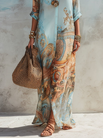 Lorna – Mediterranean Chemisier Dress