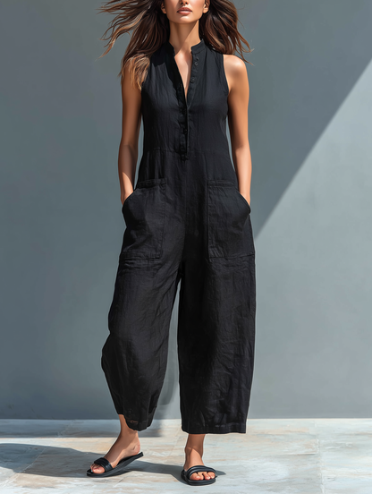 Antaradus - Leona Sleeveless Dungarees