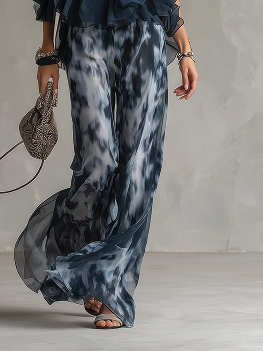 Élise – Fluid Top & Wide-Leg Trouser Set