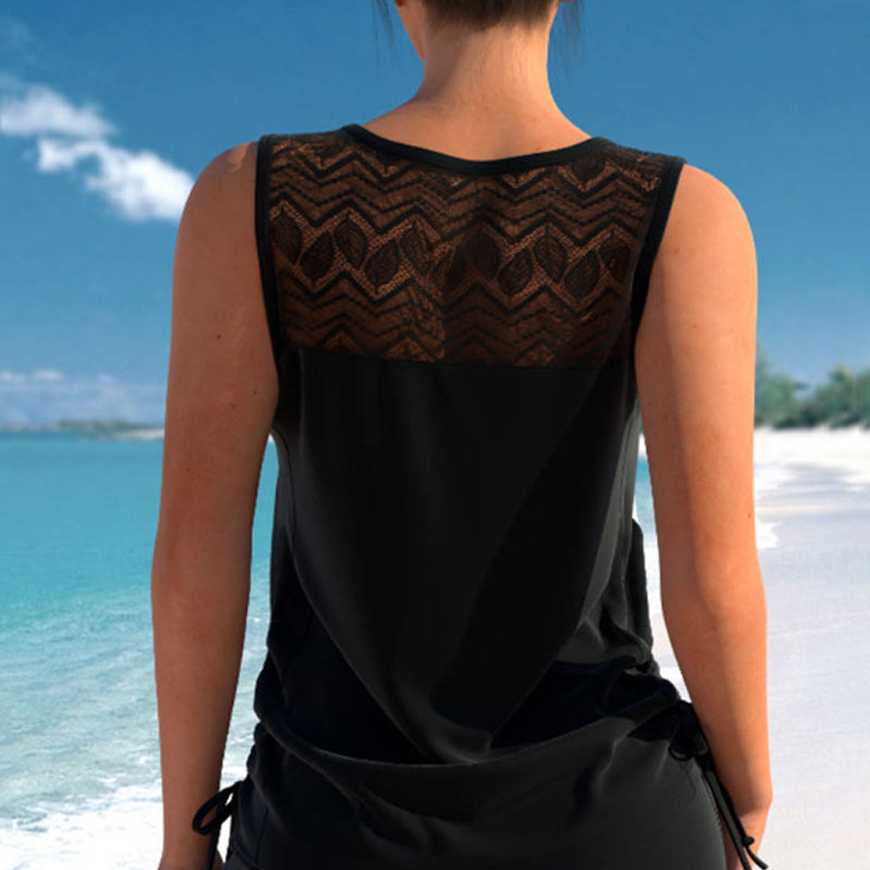 Solana – Boho Aztec Tummy Control Tankini Set