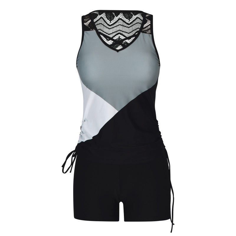 Solana – Boho Aztec Tummy Control Tankini Set